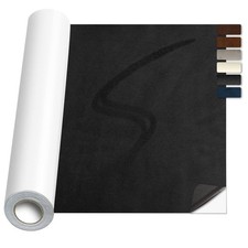 Suede Repair Patch,17x100inch Large Faux Leather 17x100inch, Black