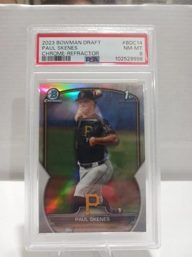 2023 Bowman Draft - Chrome Refractor #BDC-14 Paul Skenes (RC) -PSA 8 1st Bowman