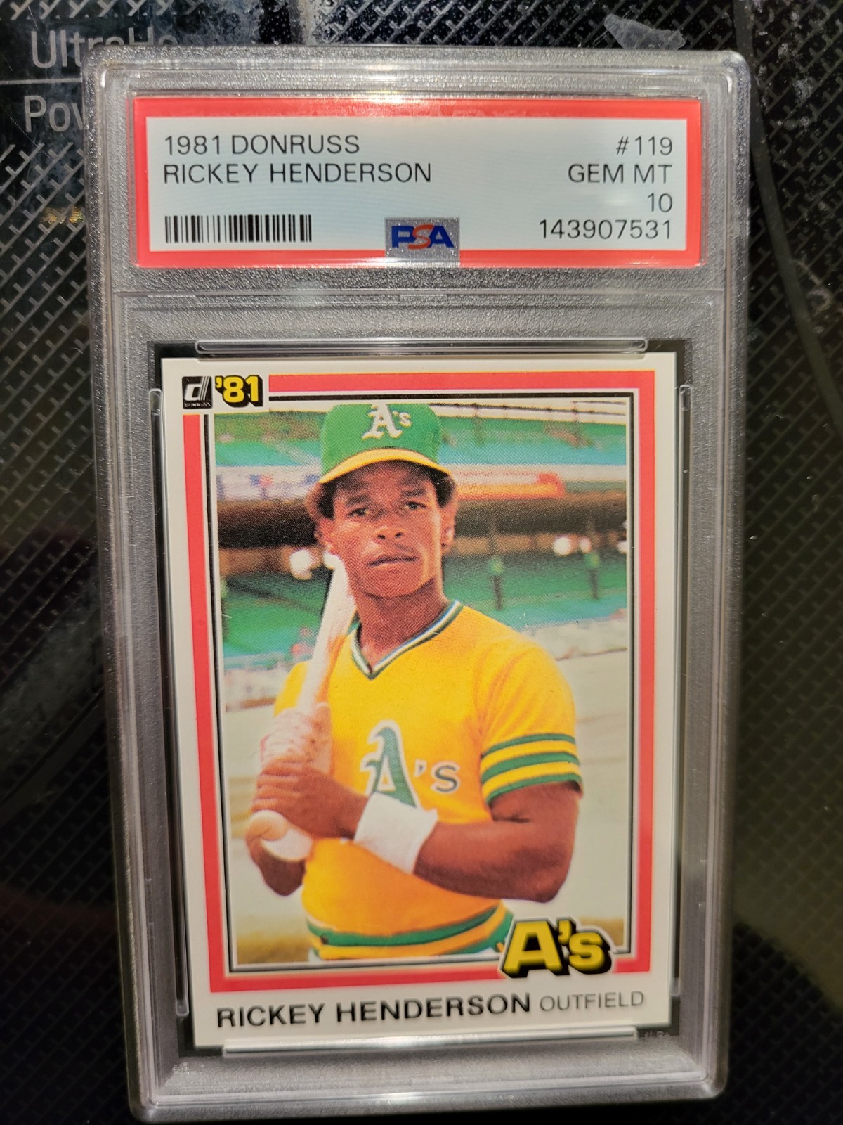 1981 Donruss Rickey Henderson #119 PSA 10 GEM MINT HOF