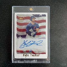 Topps archives flag insert Auto Kyle Tucker 834674