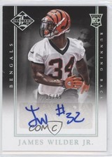 2014 Limited Rookie Signatures Silver Spotlight 15/49 James Wilder Jr Auto 0f8