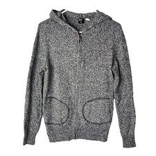BDG Urban Outfitters Jacket Womens Small Gray Hoodie Sweatshirt Knit Full Zip