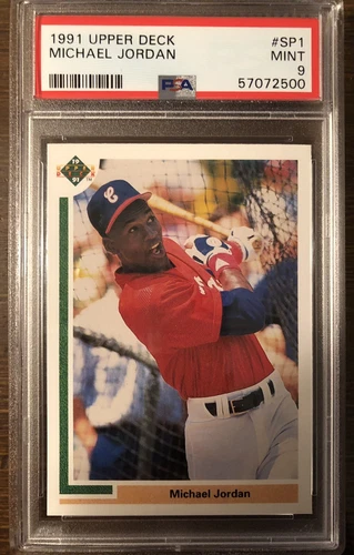 Michael Jordan 1991 Upper Deck #SP1 White Sox PSA 9 Mint