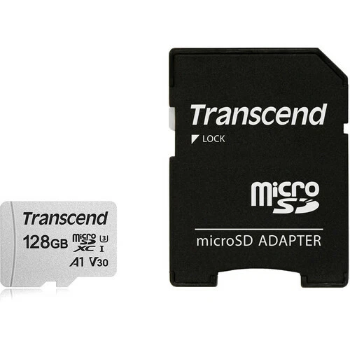 Transcend 128GB Micro SDXC Memory w/ Adapter for Samsung Galaxy S10+ S9+ S8 A20 - Image 2 of 2