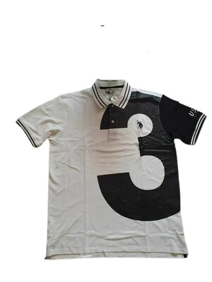 US Polo Assn. Poloshirt Shirt Kurzarmshirt N3 Kurzarm Weiß Größen: 2XL 3XL
