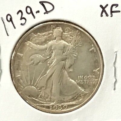 1939-D Walking Liberty Silver Half Dollar E9033 | eBay