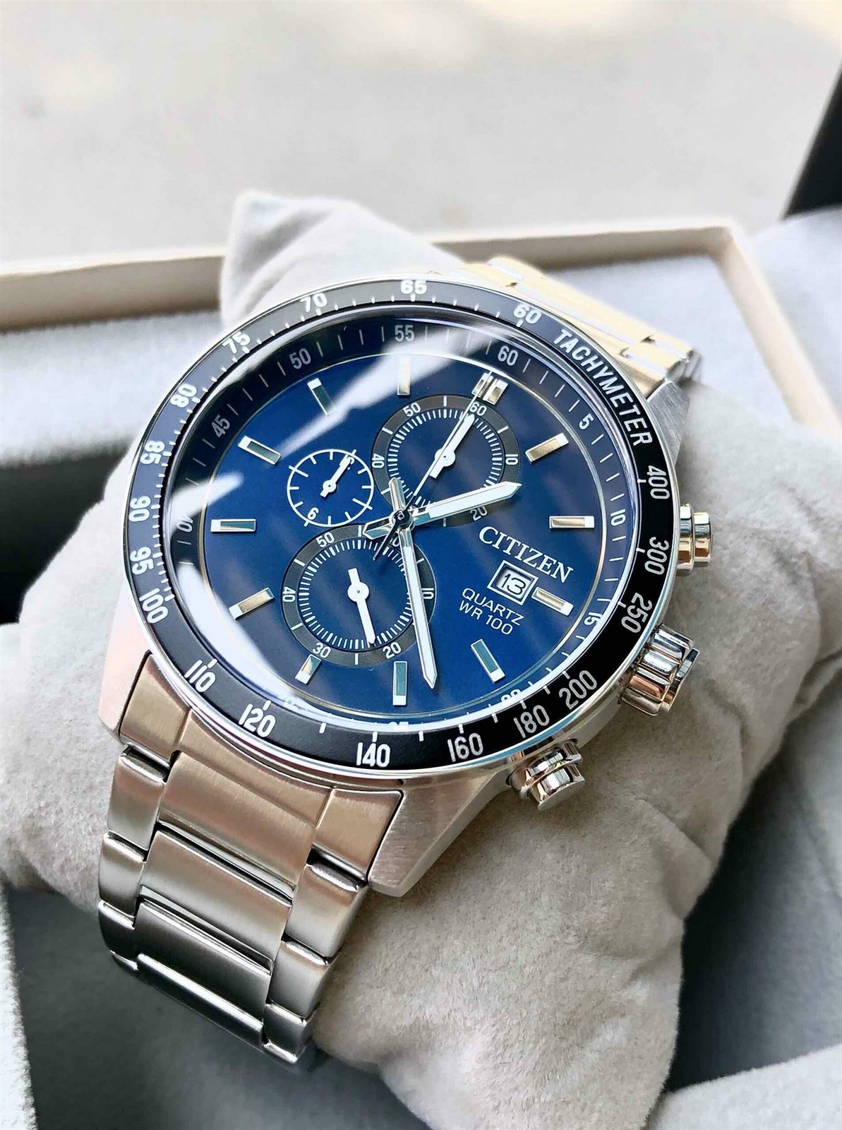 Citizen AN3600-59L Quartz Chronograph Stainless Steel Bracelet 