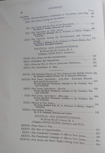 NEW JERSEY: A HISTORY, Irving S. Kull, Ed, VOL. IV ex-lib, 1930 VGC - Picture 14 of 16