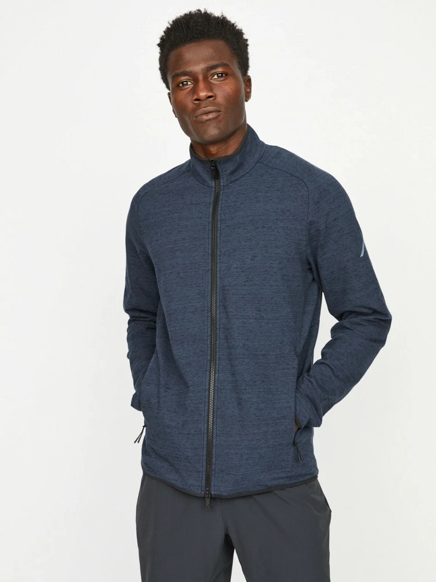 NWT Hill City Men's Tech Track Jacket, NAVY SIZE S #430099 T0224