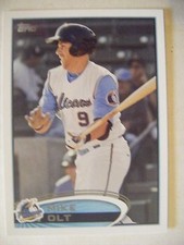 MIKE OLT RC RANGERS 2012 Topps Pro Debut baseball card CUBS UCONN WHITE RED SOX