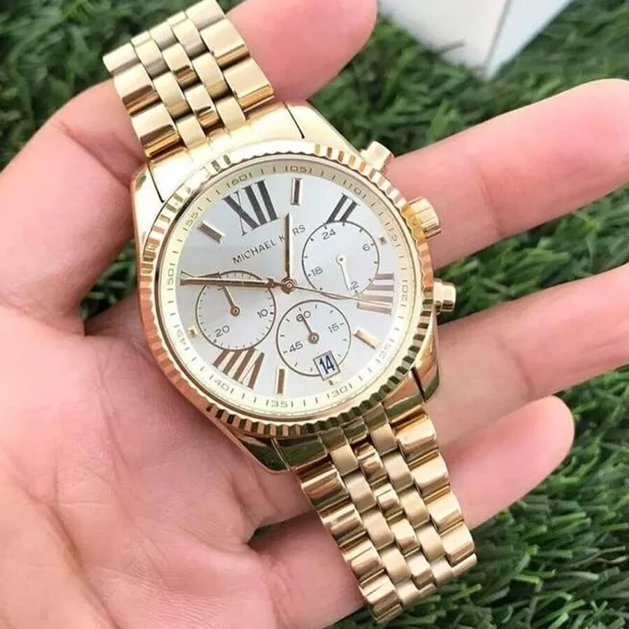 Brand New Michael Kors MK5556 Lexington Gold Toned Stainless