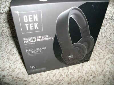 Premium Wireless Black headphones  NIB