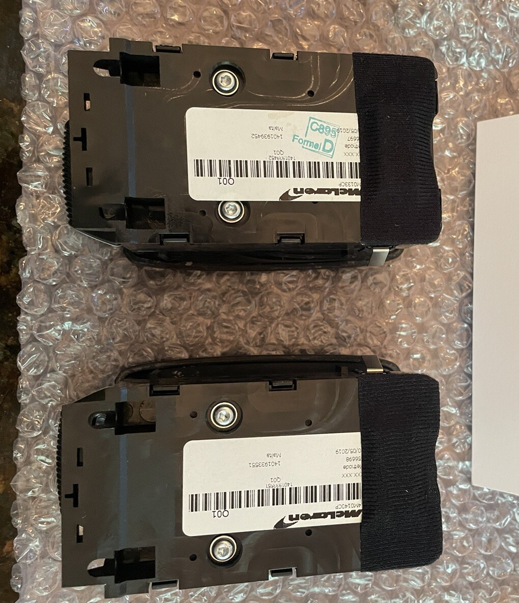 GENUINE NEW MCLAREN MSO 720S/765LT CARBON INTERIOR WINDOW SWITCH MODULE PAIR