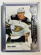 2019-20 Upper Deck Premier Patch Premium Materials #90 Max Jones /49 Ducks