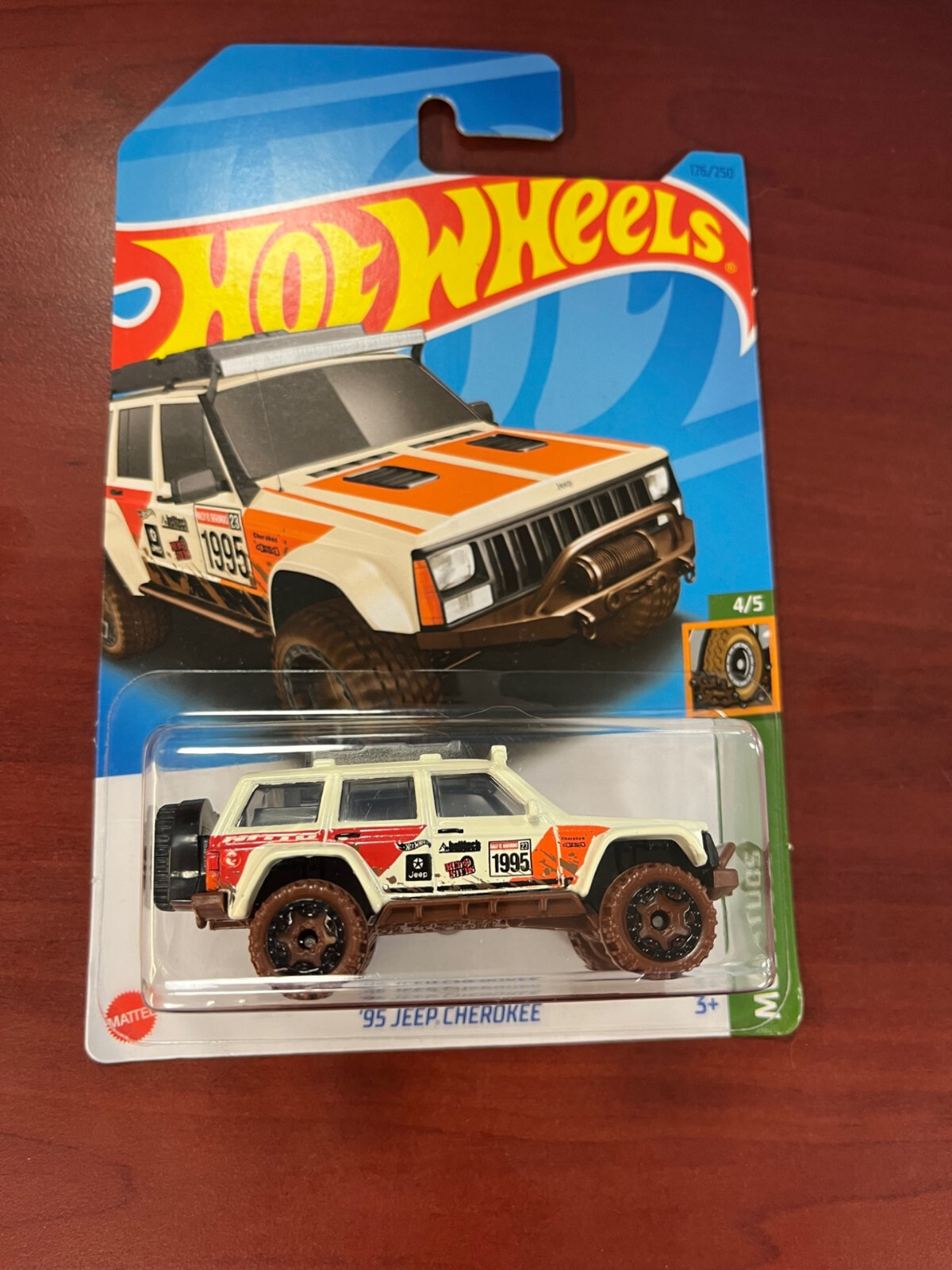 Hot Wheels 2023 J Case Treasure Hunt '95 Jeep Cherokee Mud Studs S21