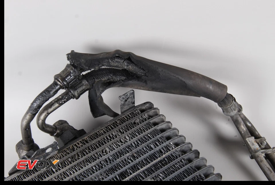 Масляный радиатор двигателя 2008-2015 Mitsubishi Lancer Evolution Evo X GSR с линиями изготовитель оборудования - Изображение 3 из 4