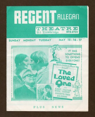 Regent Theater Handbill Flyer, Vintage 1966, Don Knotts Ghost & Mr. Chicken