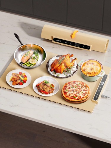 Food Heating Pad Electric hot plate, multi-level adjustable temperature foldable
