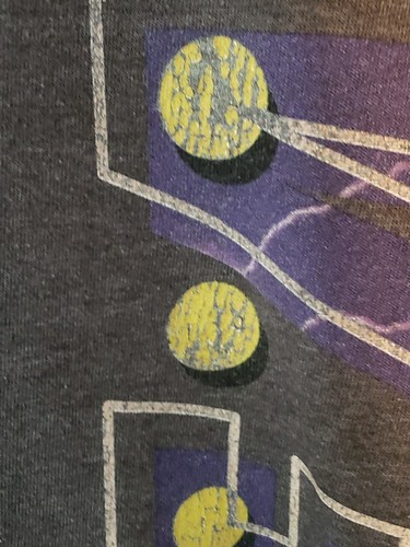 Nike Air "Mamba Powerflight” T-Shirt Charcoal Men's XL LIGHTNING FADED Vtg-LIKE - Picture 6 of 10