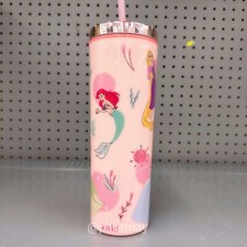 Zak Designs 23oz Disney Princess Double Wall Easter Tumbler with Straw NEW 