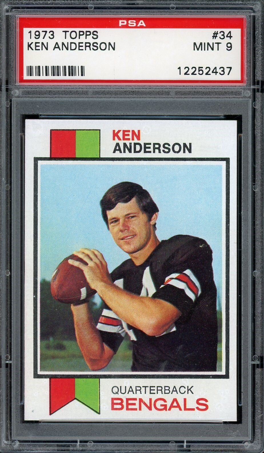 1973 Topps Football #34 Ken Anderson PSA 9