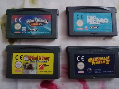 Pac man World 2, Power Rangers SPD, Findet Nemo, Pferd Und Pony Gameboy Advance