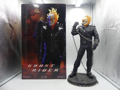Sideshow GHOST RIDER MAQUETTE Statue 467/650 BOXED DAMAGED