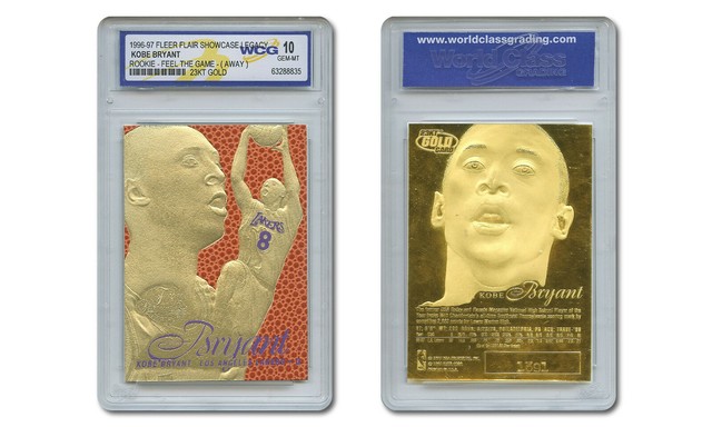1996-97 Kobe Bryant Feel The Game Fleer Flair NBA Legacy Gold Rookie Gem-mint 10
