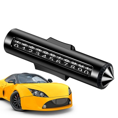 Car Parking Card Phone Number Temporary Parking Plate for Car Roller Auto sturdy