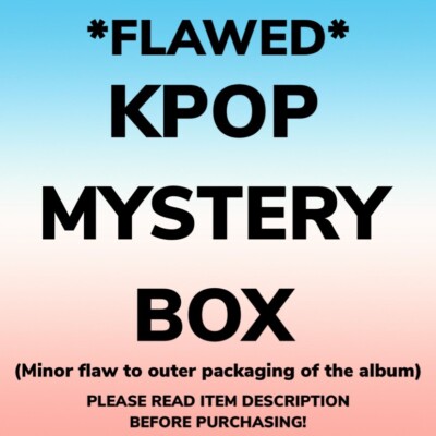 *FLAWED* Kpop Box Package - Lot / Bundle With Album, Official Goods, Gifts, Etc.