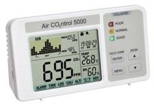 SONDERANGEBOT TFA Aircontrol 5000 CO2 Melder Ampel Messger&auml;t Luftqualit&auml;t weiss
