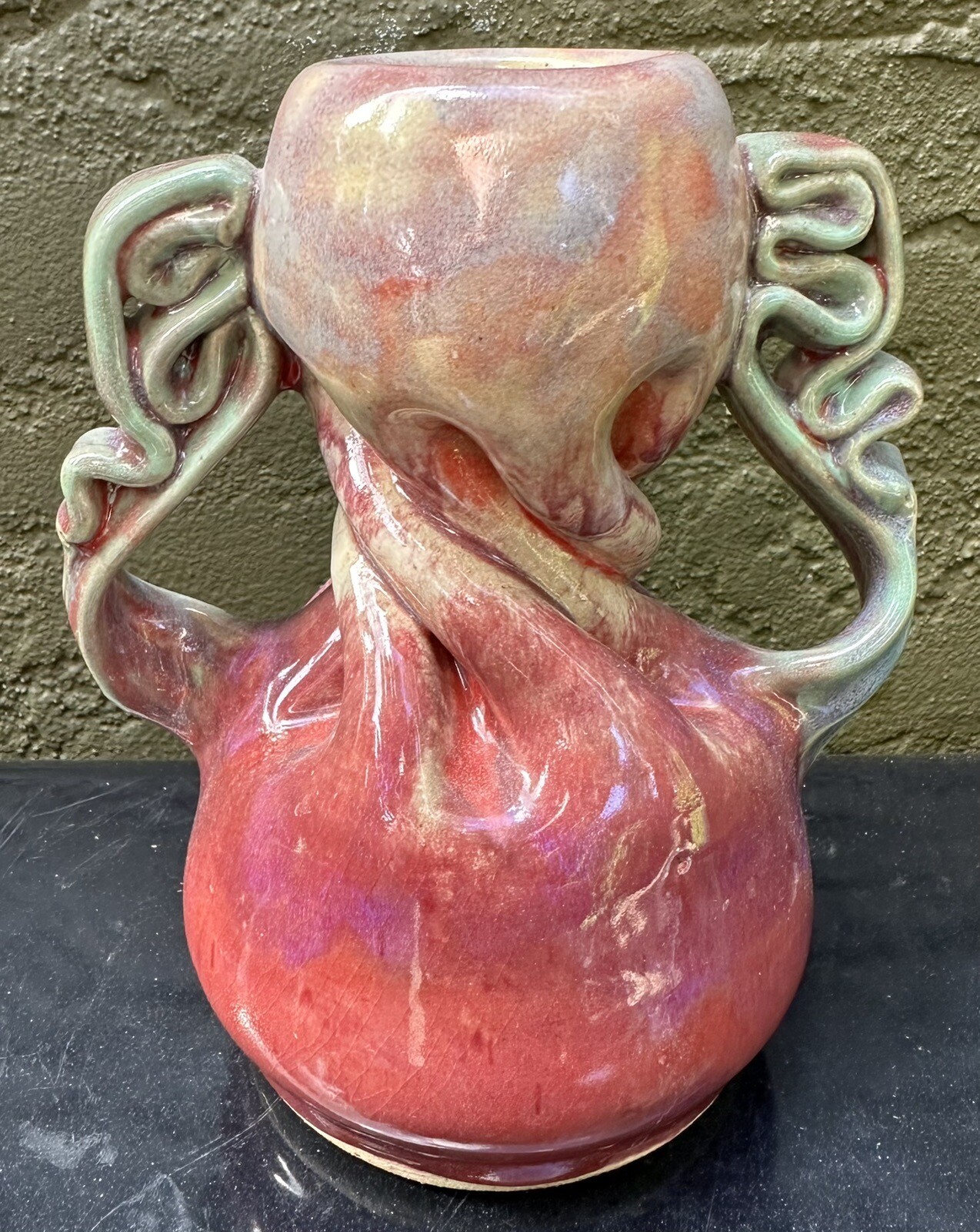 Modernist Bill Clark House Studio Twisted Ohr Style Art Pottery Vase eBay