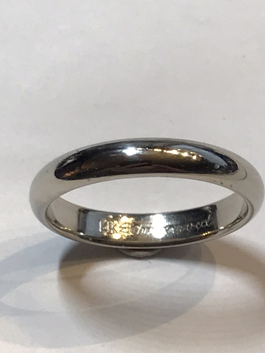 14k Artcarved White Gold Band Ring Size 11