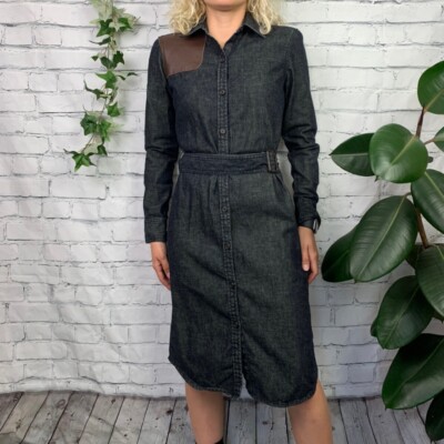 ralph lauren denim midi dress | eBay