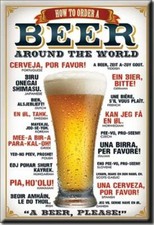 How To Order A Beer Around The World Ice Box Refrigerator Magnet Made In The USA