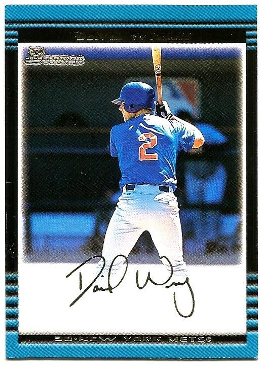 2002 BOWMAN GOLD VARIATION - DAVID WRIGHT ROOKIE #381 - NEW YORK METS - NM