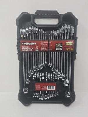 #ad Husky 32 Piece Combination Wrench Set amp; Organizer SAE amp; MM 1013 869 840 NEW $47.00