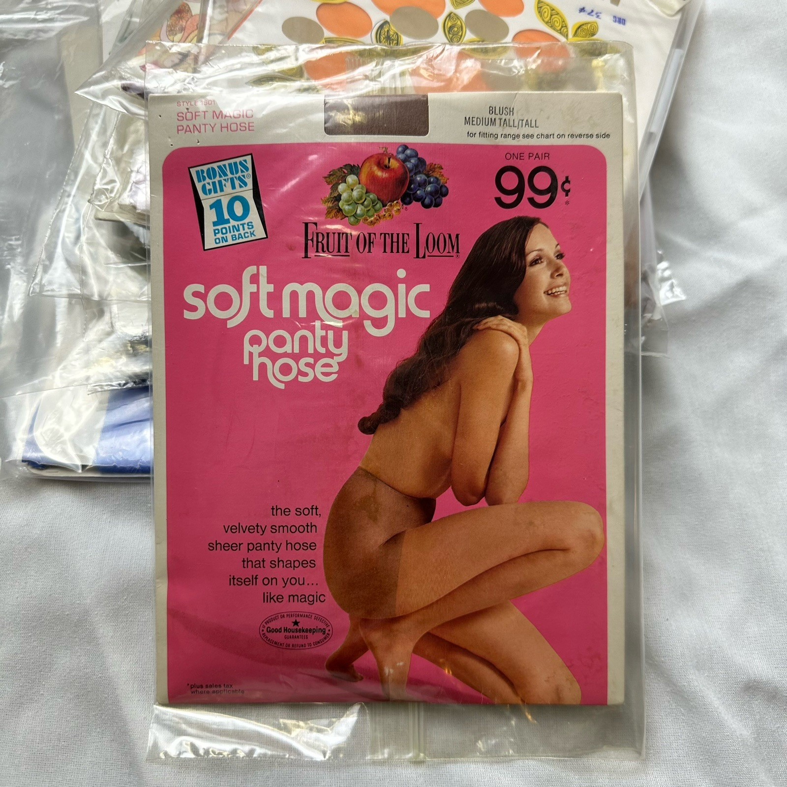 VTG Deadstock Nylon Tights 12 Women’s Fun Bright Colors 70s Retro Lot Variety