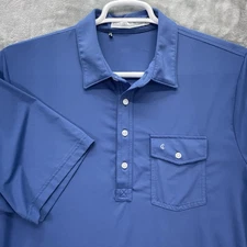 Criquet shirt men's size XL performance stretch flex navy polyester golf casual