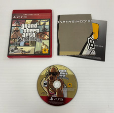 GRADN THEFT AUTO: SAN ANDREAS PS3 GREATEST HITS VIDEO GAME W/ MAP TESTED