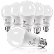 6 Pack LED Light Bulbs 100 Watt Equivalent, A19 6 Pack, 5000k Daylight White