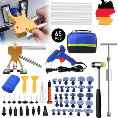 LONENESSL 66 Tlg. Ausbeulwerkzeug Auto Beulen Reparatur Set Dellenlifter Ausbeul Werkzeug