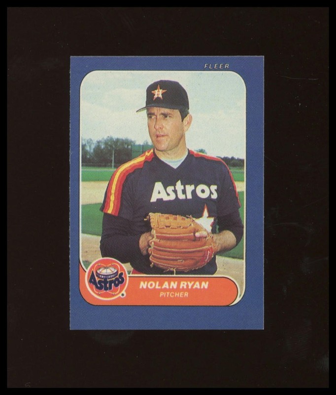 1986 Fleer Classic Miniatures #65 Nolan Ryan Baseball Card