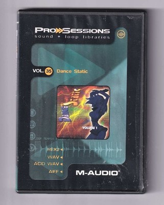 Pro Sessions Sound Loop Libraries- M-Audio - CD -  Vol. 35  Dance Static