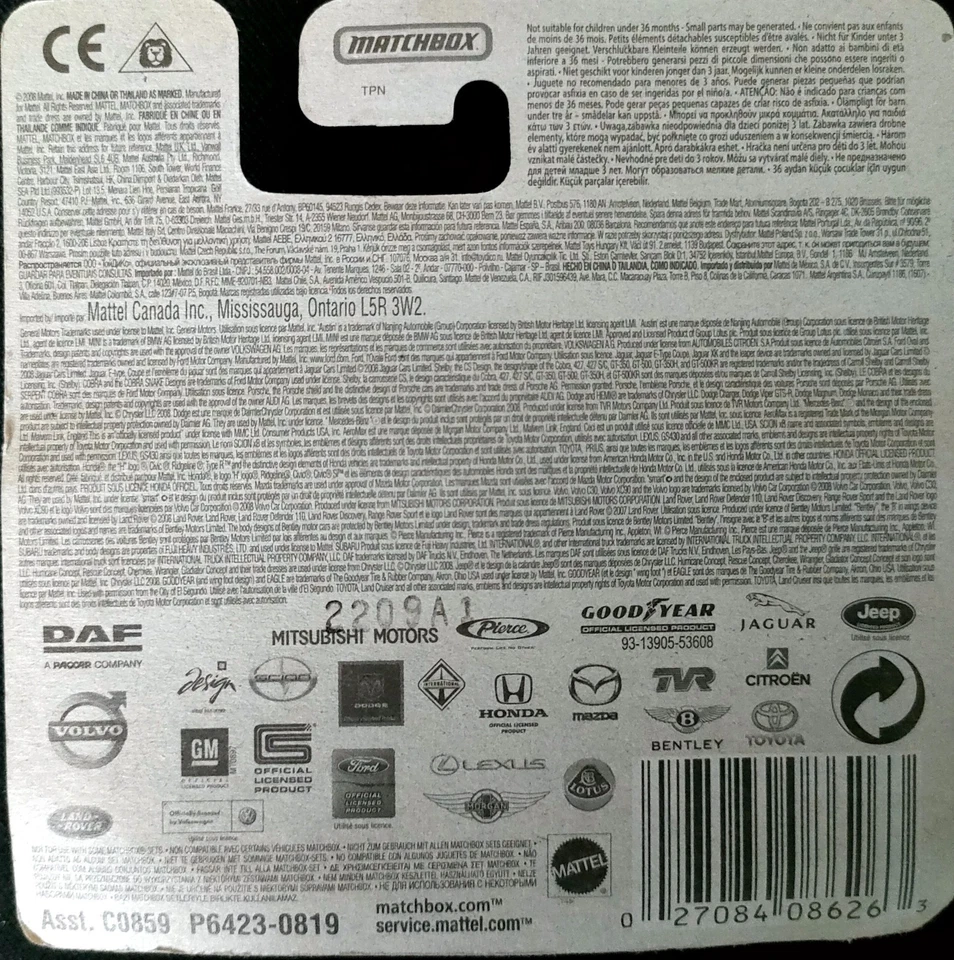 Matchbox #72 (P6423) DAF XF95 Super Space Cab - black (MBX Metal 2009 - SC) - Image 2 of 3