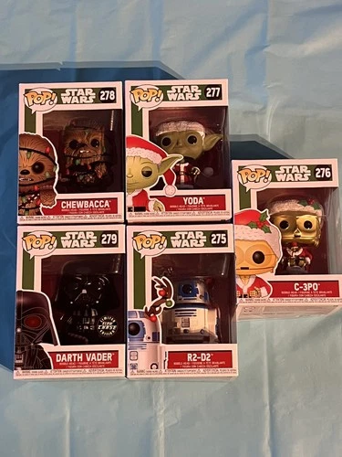 Funko Pop Star Wars Christmas 2018 Lot Of 5  #275, 276, 277, 278, 279, 279 NEW