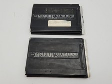 Lot of 2 Graflex Graphic 1234 Film Pack Adapters for 4x5 Graphic Camera