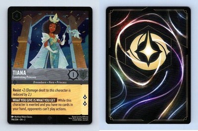 Tiana #196/204 Lorcana Rise Of The Floodborn 2023 Disney Super Rare Foil TCG