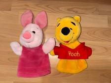 Mattel Disney Winnie The Pooh and Piglet Hand Puppet Plush 2000s
