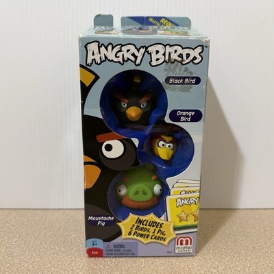2012 Angry Birds Bubbles Bomb Bird Moustache Pig 3 Pack RARE Mattel Games